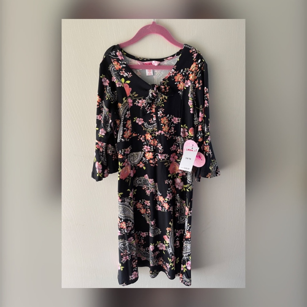 1st Kiss Girls Long Sleeve Dress